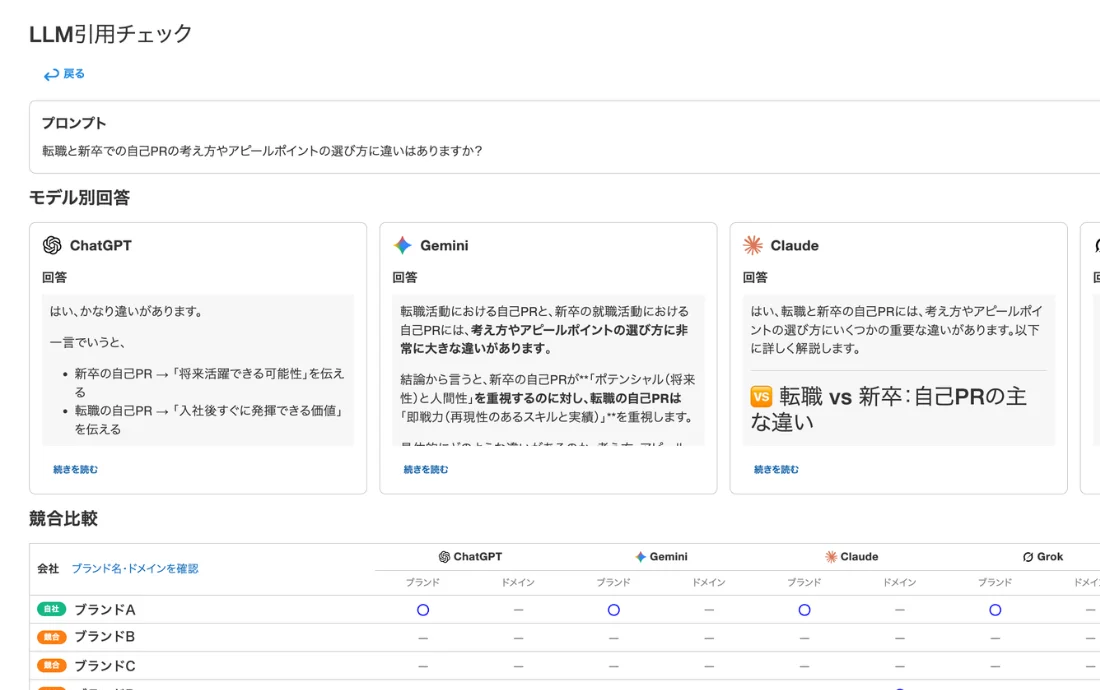 LLM引用即時チェック 画面キャプチャ