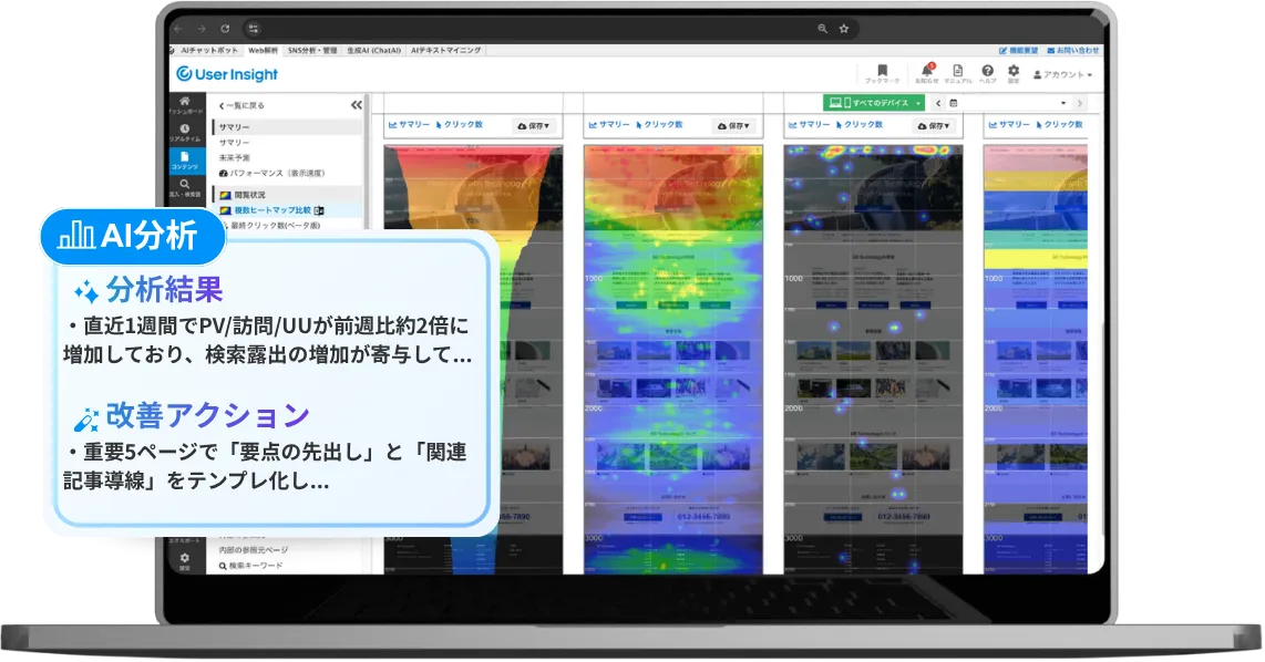 User Insightの画面イメージ